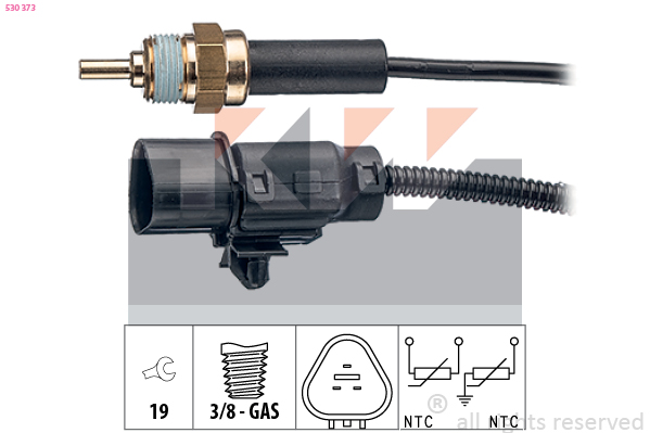 Senzor,temperatura lichid de racire 530 373 KW